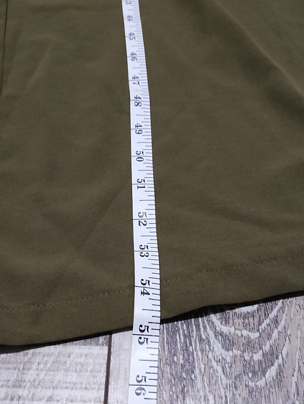 Smocked Bodice Wide-Leg Olive Jumpsuit for Women - Picture 10 of 13